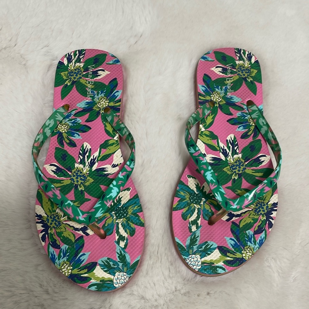 Vera Bradley Floral Flip Flops